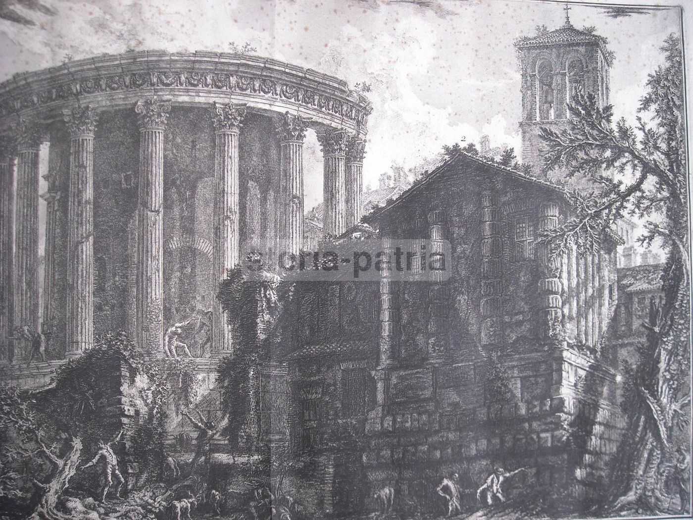 Veduta Del Tempio Della Sibilla A Tivoli, Piranesi, Acquaforte, XVIII Secolo