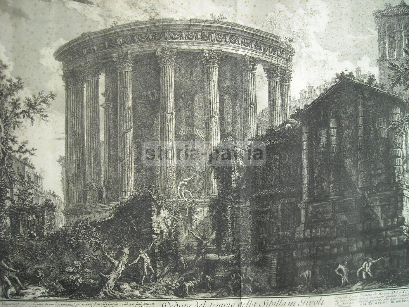 Veduta Del Tempio Della Sibilla A Tivoli, Piranesi, Acquaforte, XVIII Secolo