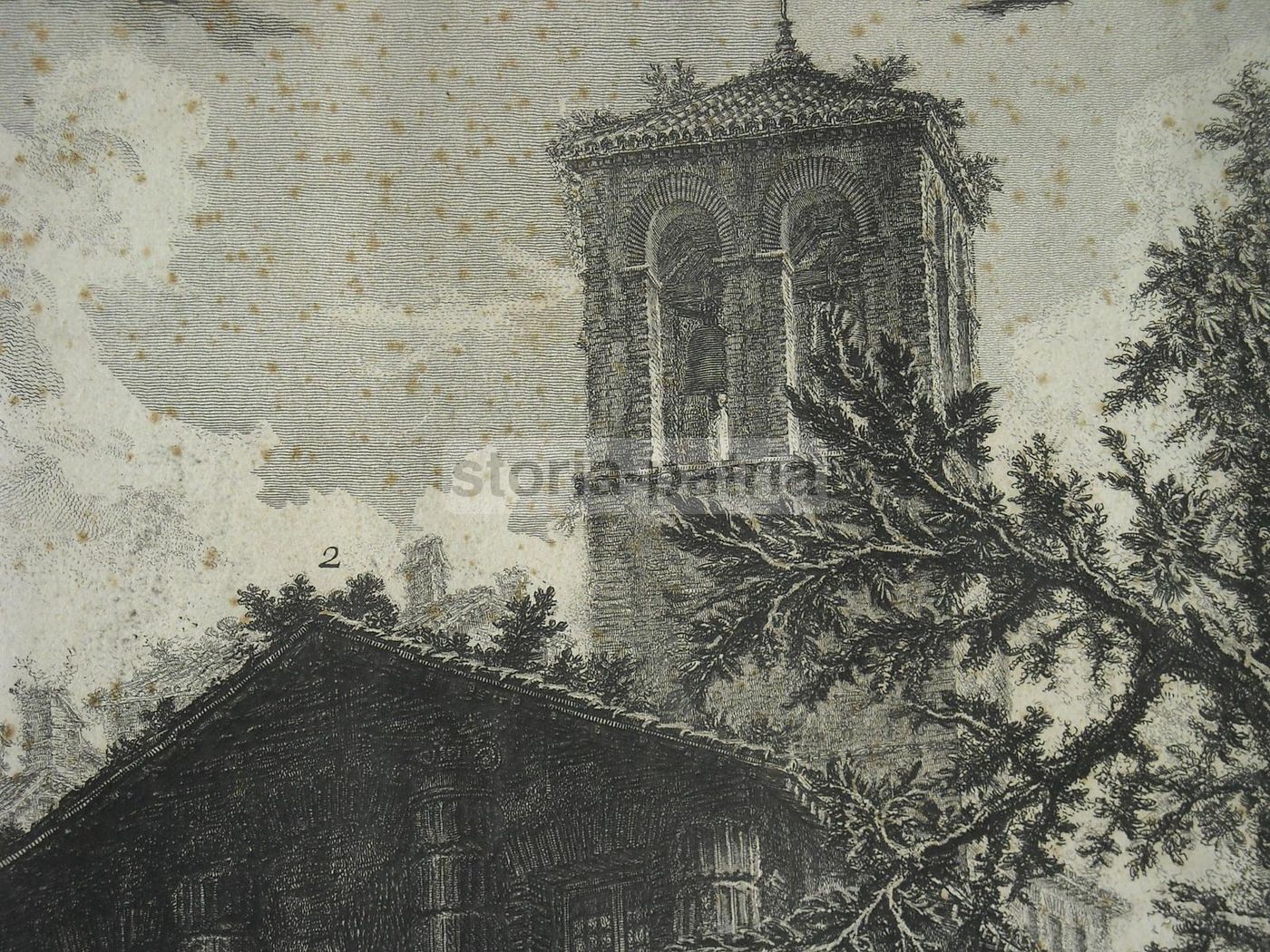 Veduta Del Tempio Della Sibilla A Tivoli, Piranesi, Acquaforte, XVIII Secolo
