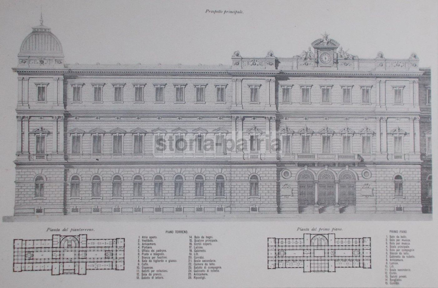 Progetto Di Un Albergo A Venezia, 1890. Domenico Rupolo, Architettura Antica