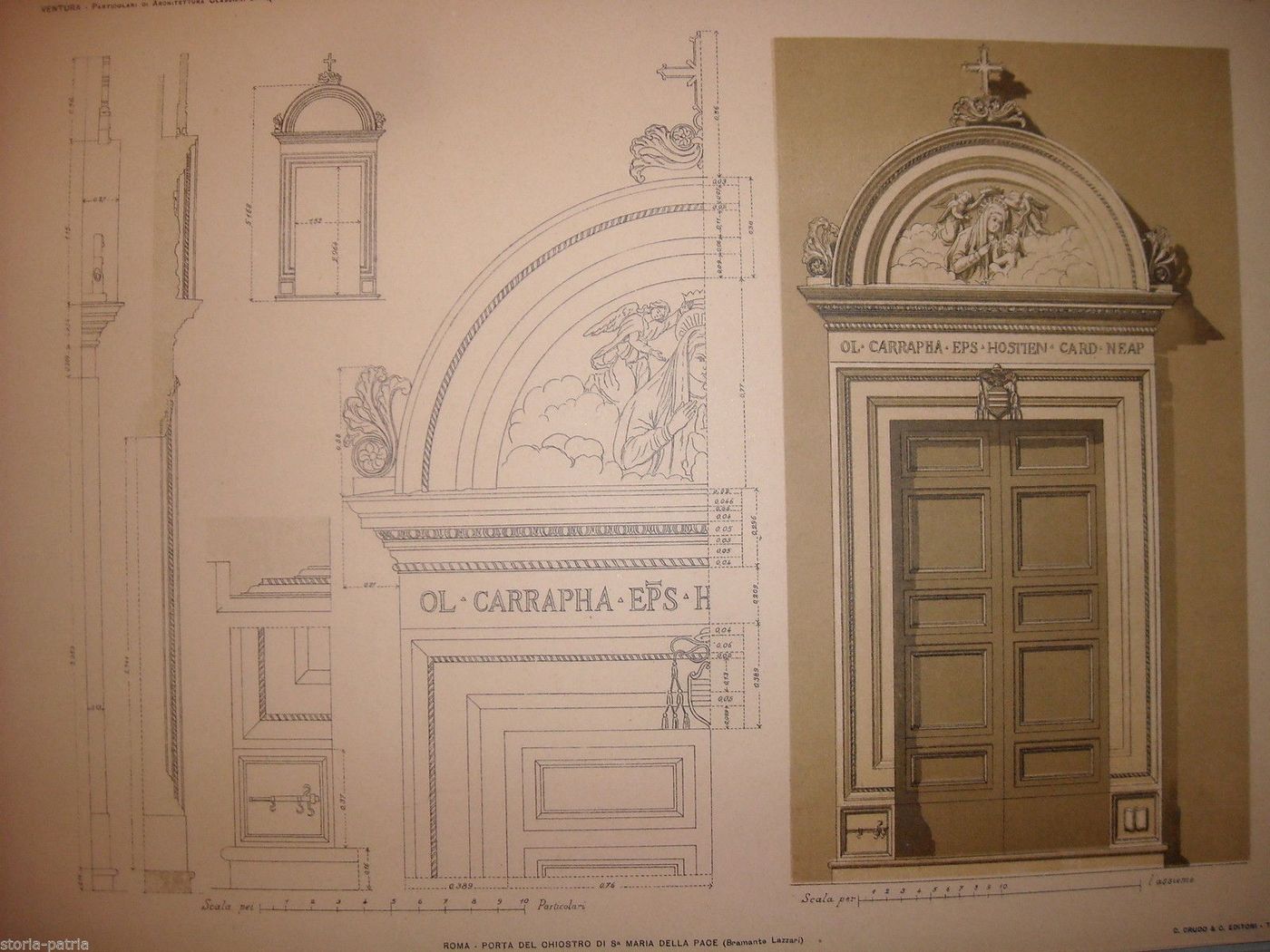 Stampa Della Porta Del Chiostro Di Santa Maria Della Pace, Bramante Lazzari