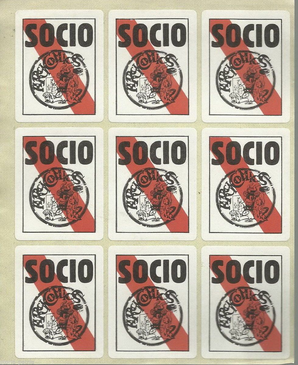Raccolta Di 9 Bollini Adesivi Fumetti Arcicomics, Anni '900