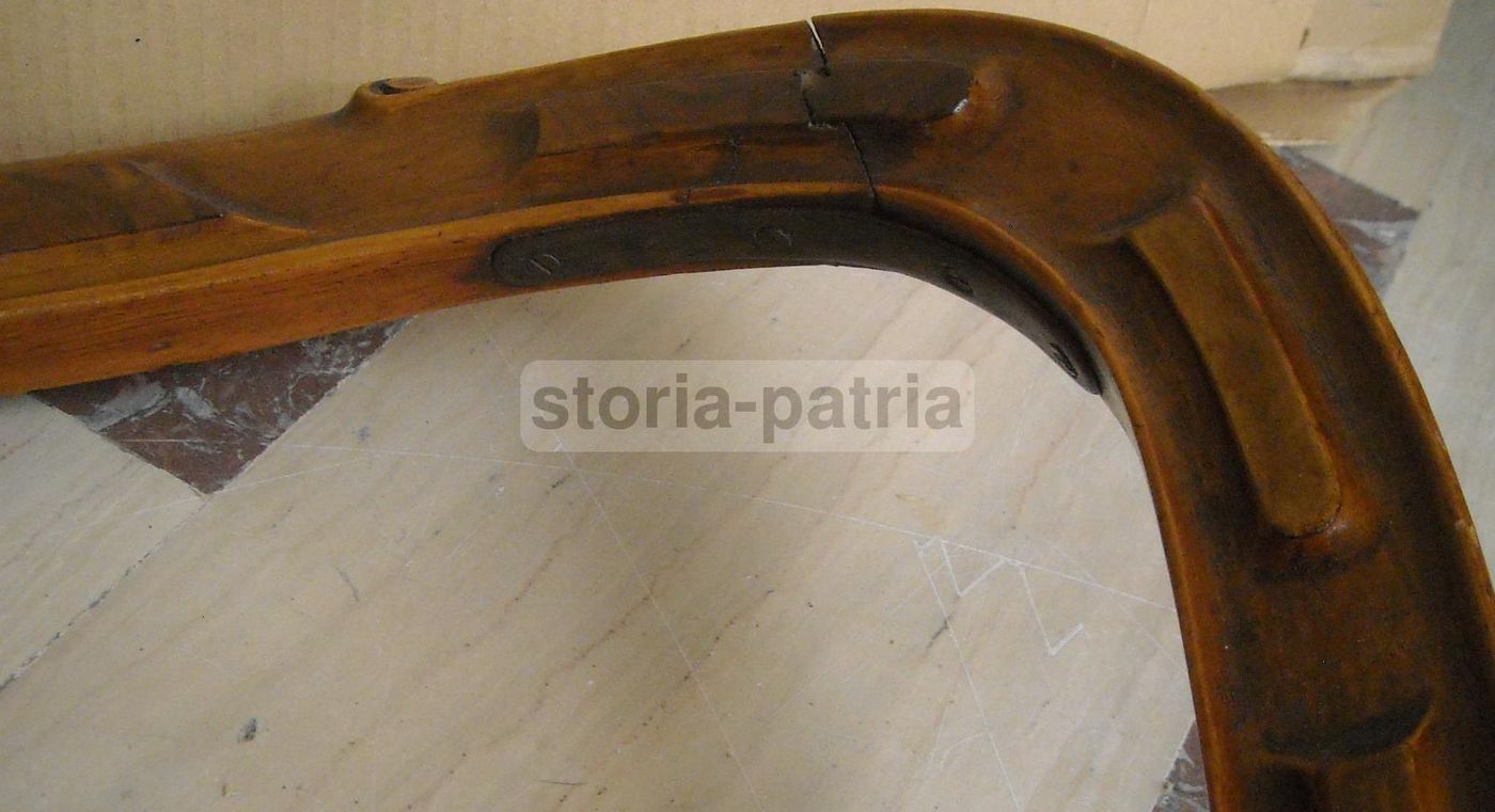 Antica Sedia Imbottita Luigi Filippo In Noce Da Restaurare, XIX Secolo