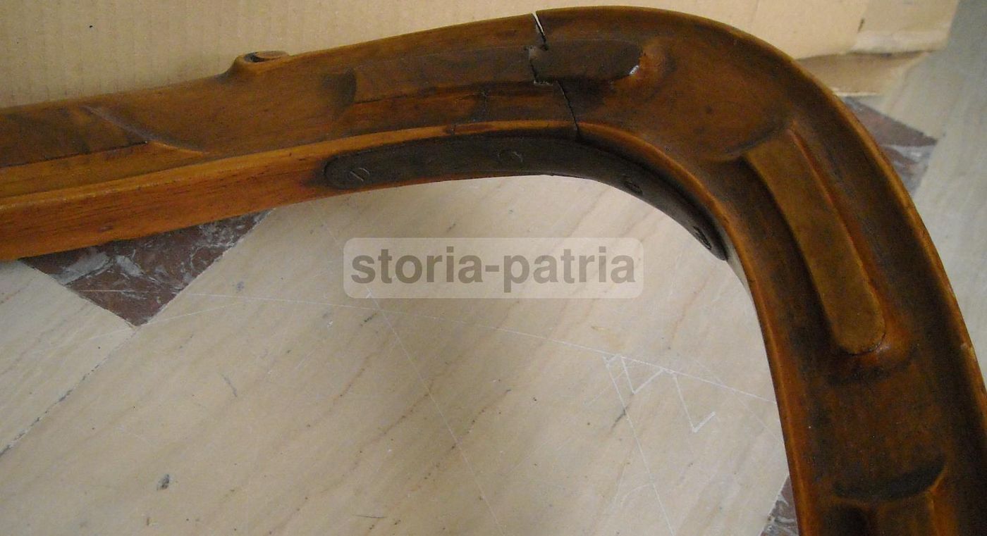 Antica Sedia Imbottita Luigi Filippo In Noce Da Restaurare, XIX Secolo