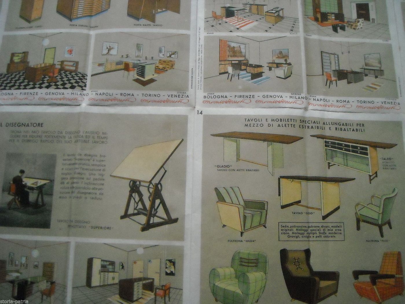 Catalogo Arredamenti Ferretti Milano Anni '30 Design Fascista