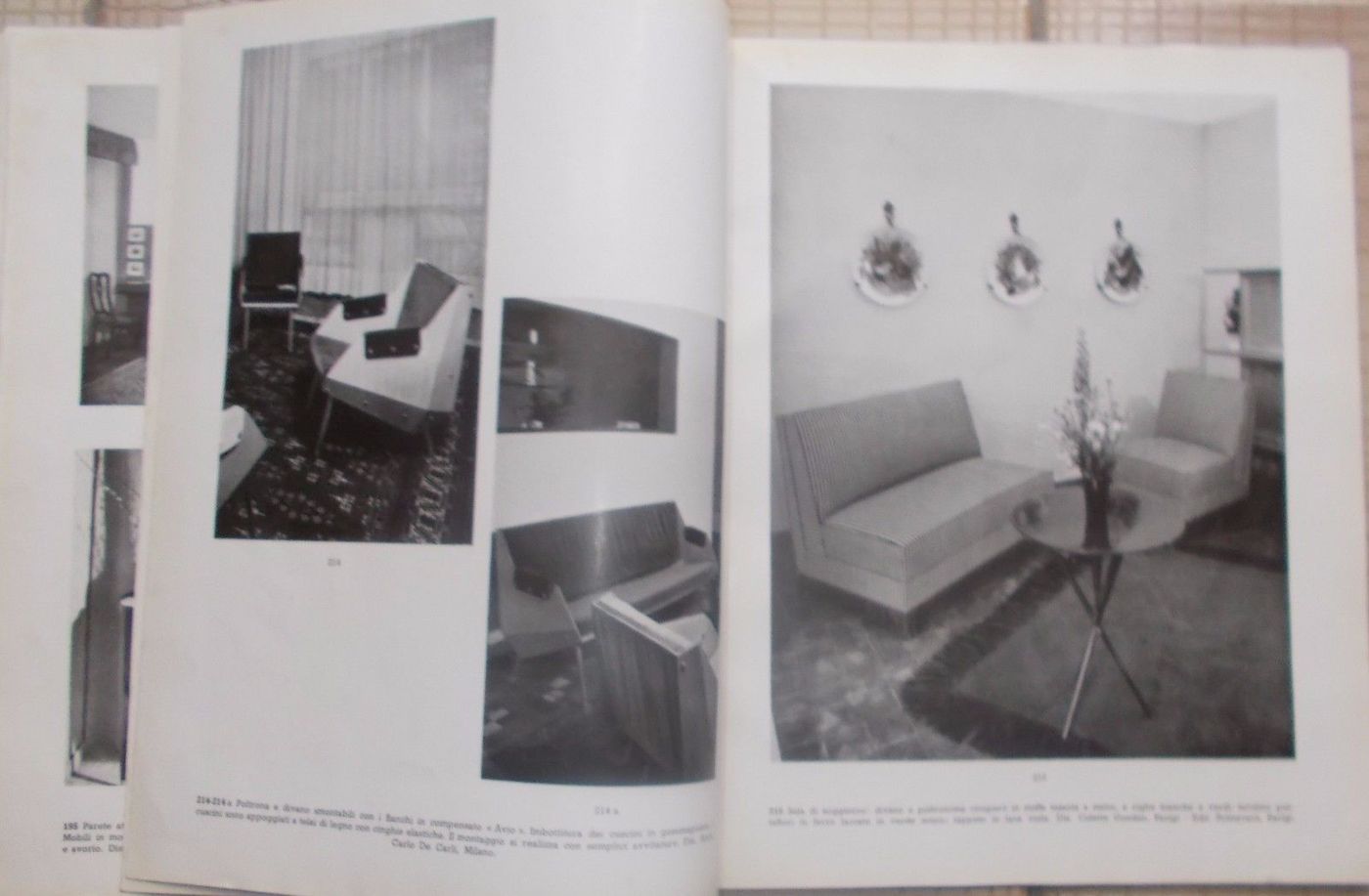 Esempi Di Arredamento Moderno: Sale Di Soggiorno E Camini. Roberto Aloi, Hoepli 1951.