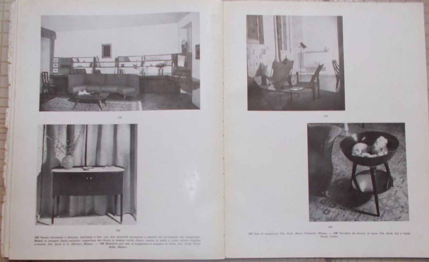 Esempi Di Arredamento Moderno: Sale Di Soggiorno E Camini. Roberto Aloi, Hoepli 1951.