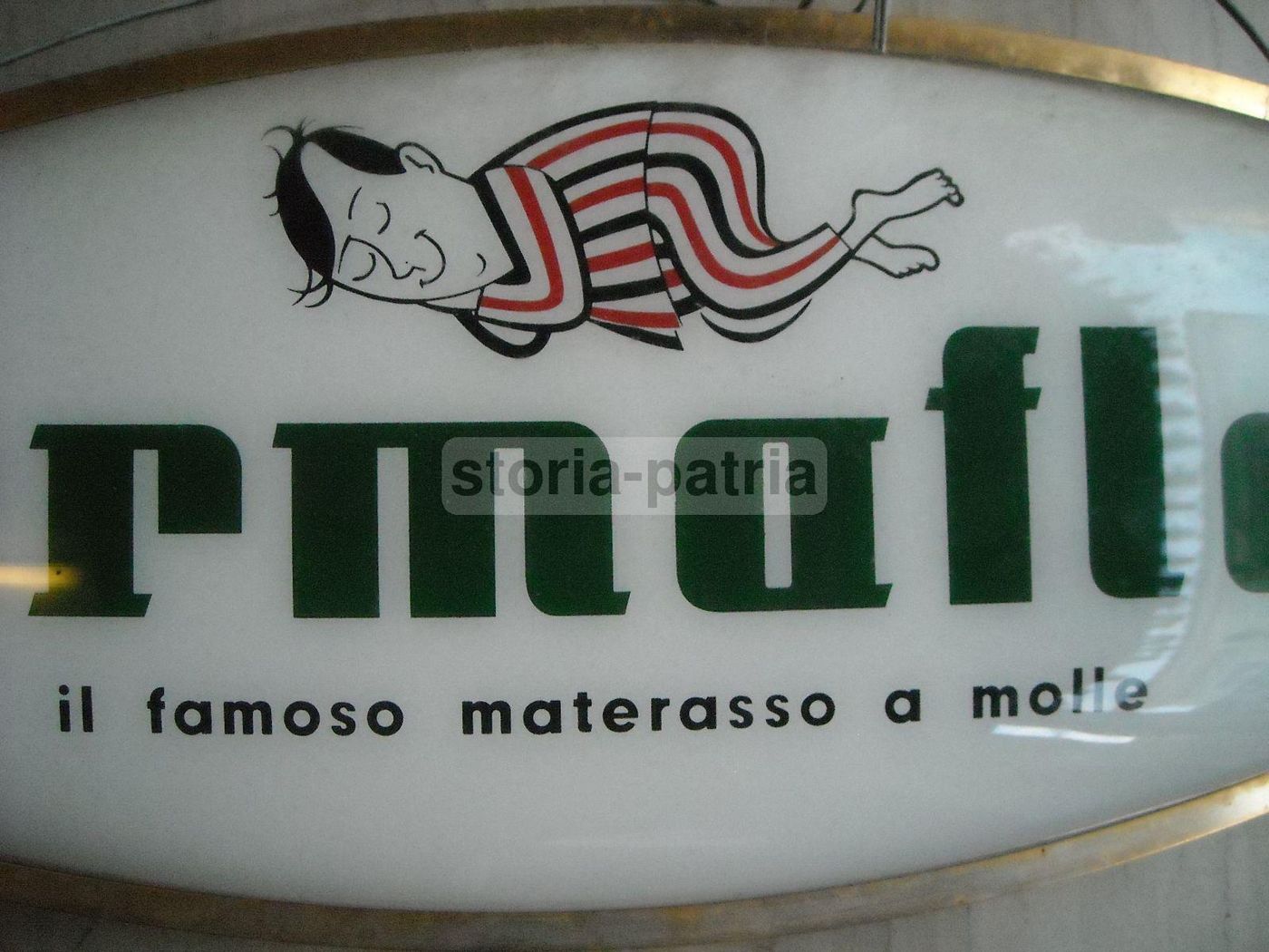 Insegna Pubblicitaria Permaflex "Omino Stanco" Di Paul Campani
