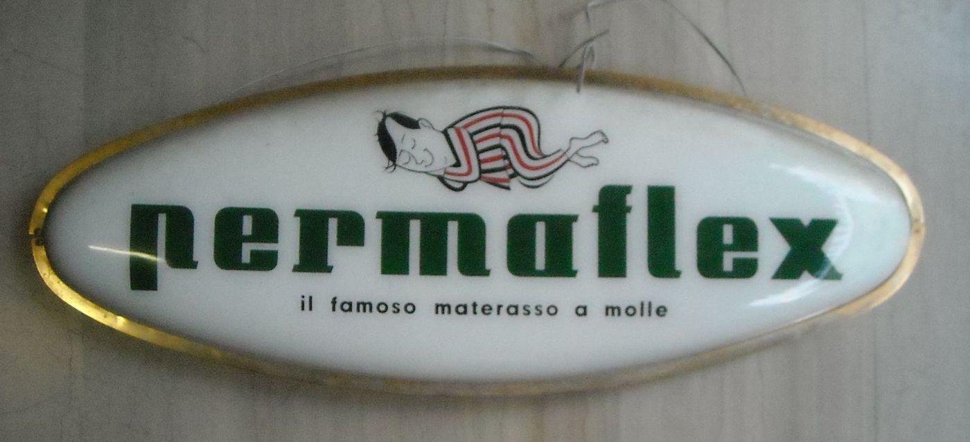 Insegna Pubblicitaria Permaflex "Omino Stanco" Di Paul Campani