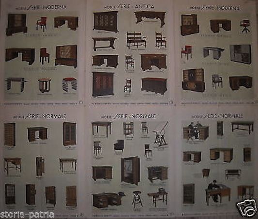Catalogo Ferretti Arredi Milano Anni '30 Mobili Deco Pubblicità
