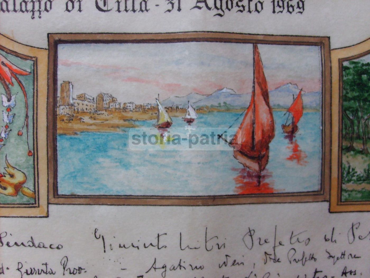 Opera Calligrafica Di Ivo Botti, Pescara, d'Annunzio E Araldica Abruzzese