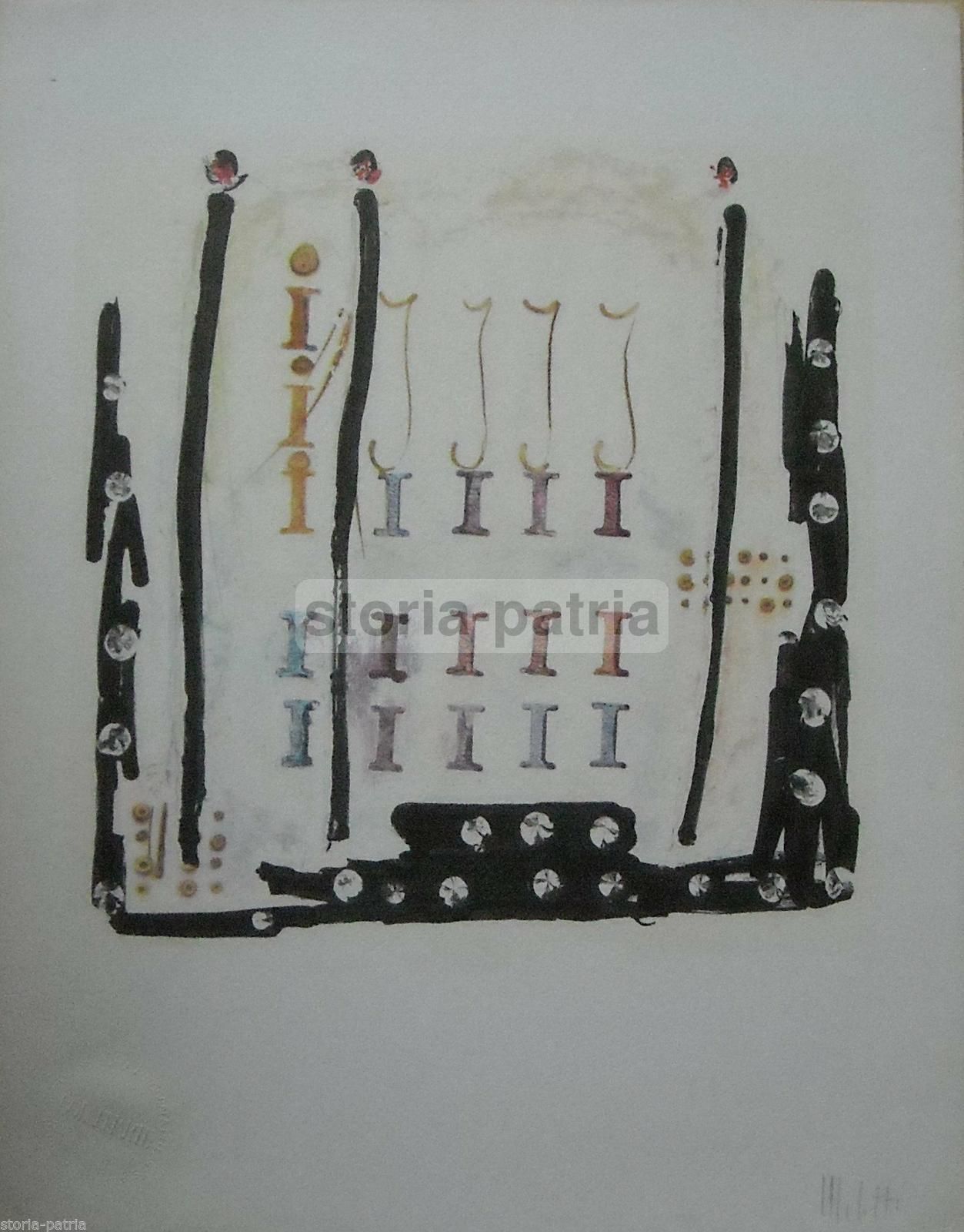 Fausto Melotti, La Lettera "I", Alfabeto Bolaffi Arte, 1972 (autografata)