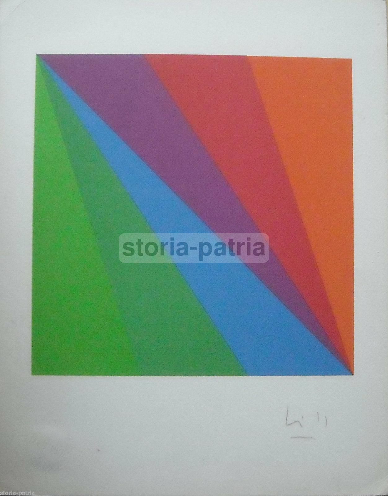 Max Bill, Lettera N, Grafica Bolaffi Arte 1973 Autografata