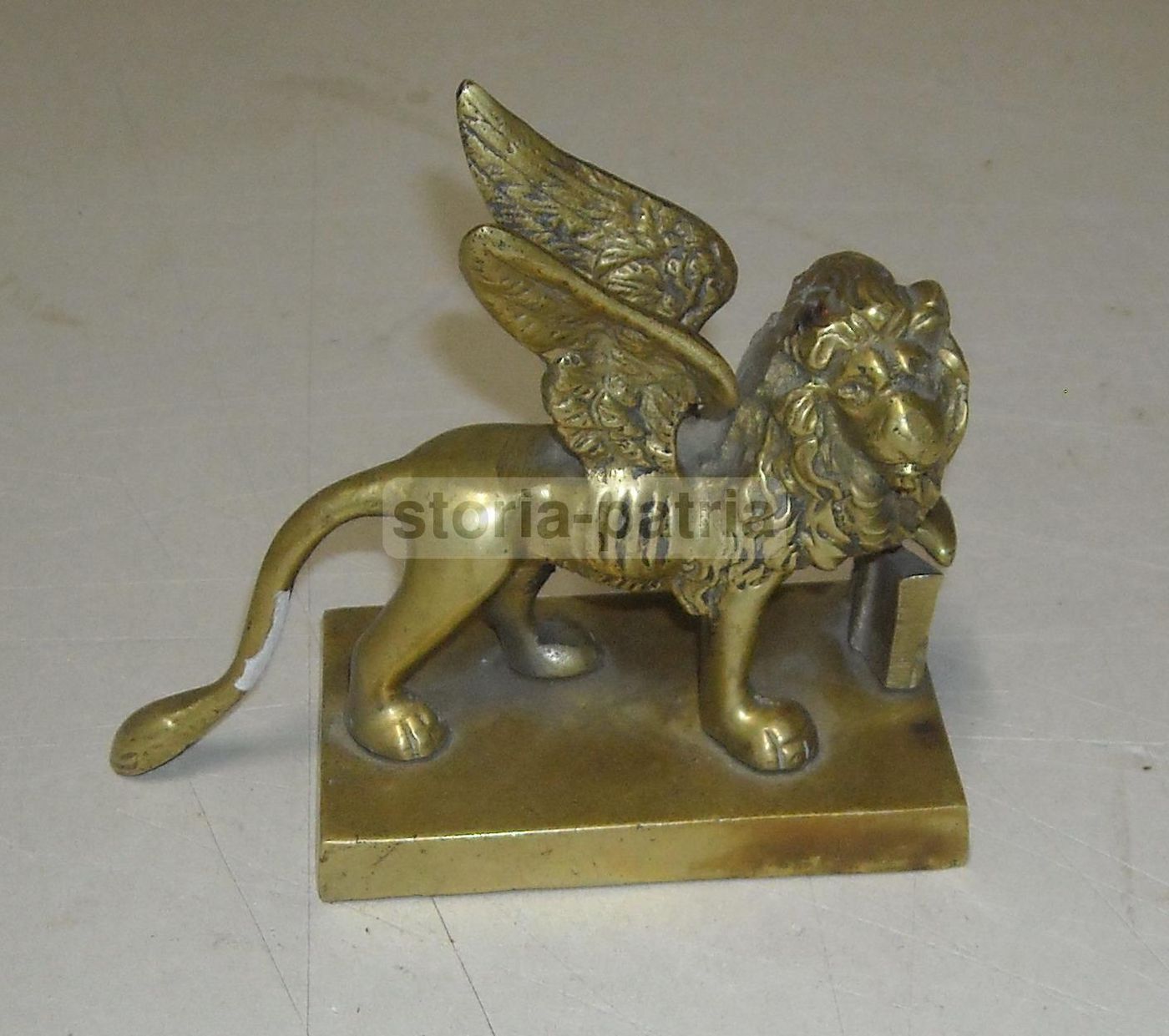 Leone Alato Veneziano: Scultura In Bronzo Assicurazioni Generali, 1920 Circa