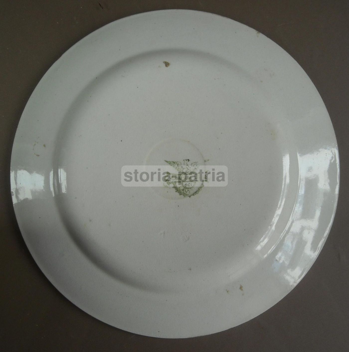 Piatto In Ceramica Verbano Laveno Decorativo Con Miniatura Floreale