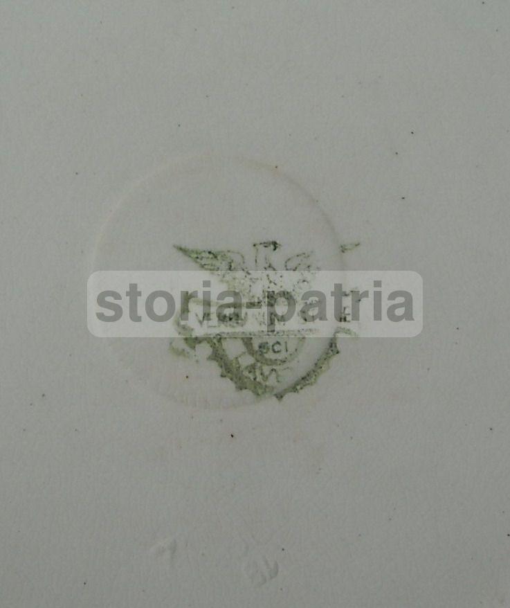 Piatto In Ceramica Verbano Laveno Decorativo Con Miniatura Floreale