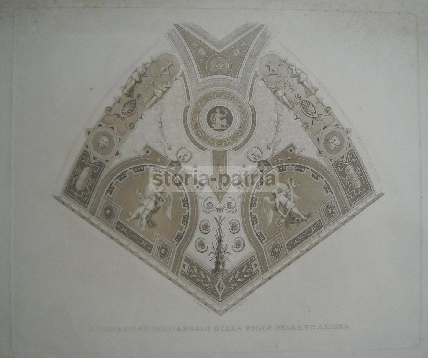 Incisione Antica Decorazione Murale, Alessandro Mantovani