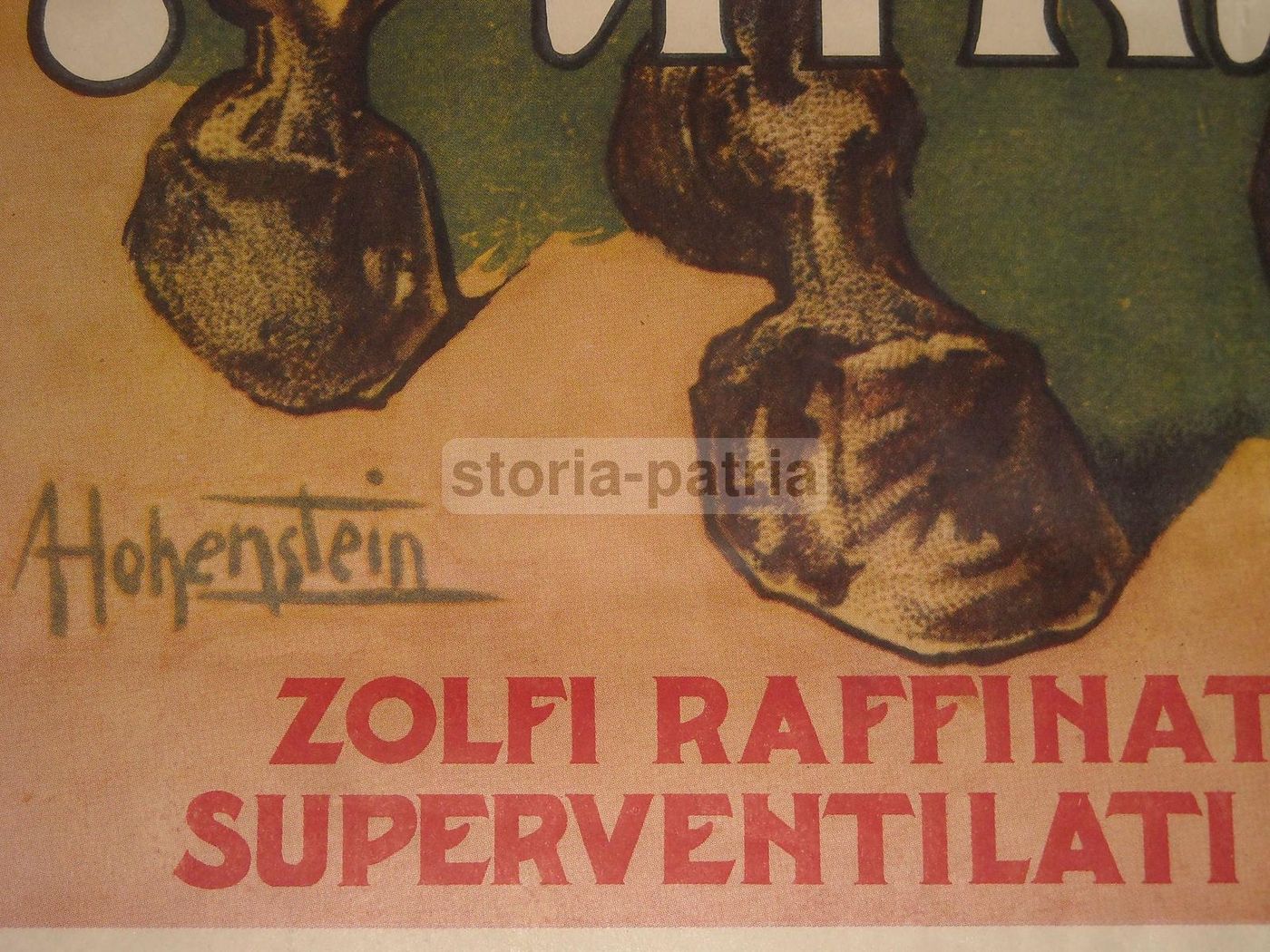 Manifesto Pubblicitario Zolfi Almagià, Ravenna, Stile Hohenstein