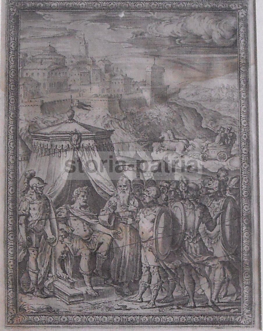 Agostino Carracci Incisione Gerusalemme Liberata Rinaldo Armida