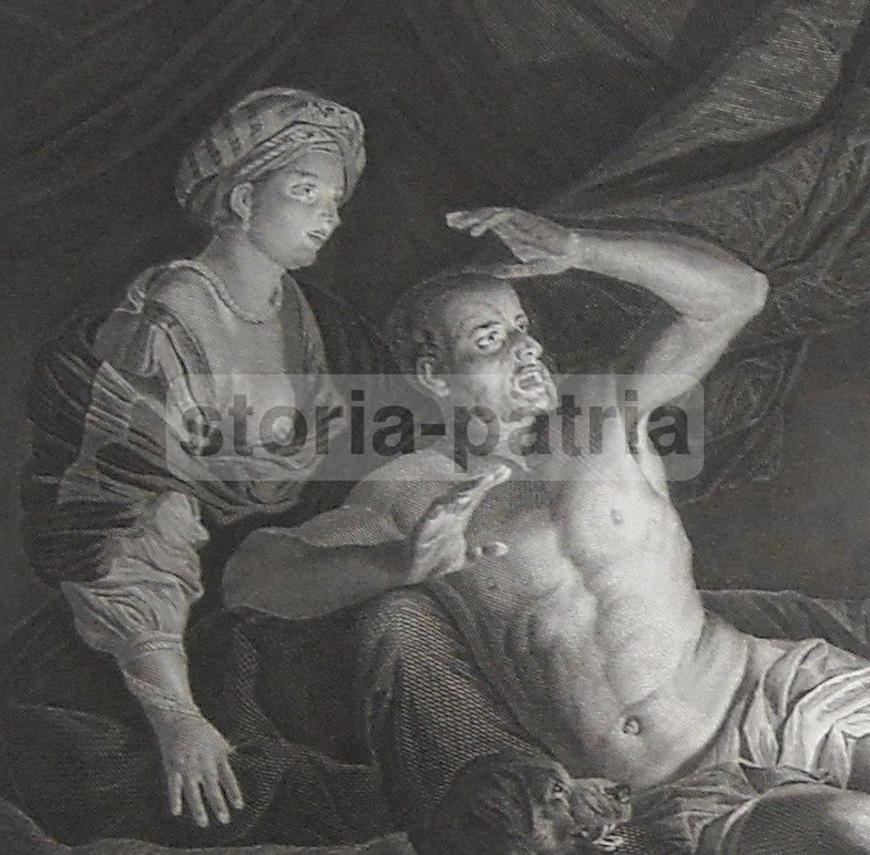 Incisione Antica Sansone E I Filistei, Gherardo Delle Notti, Marchesi