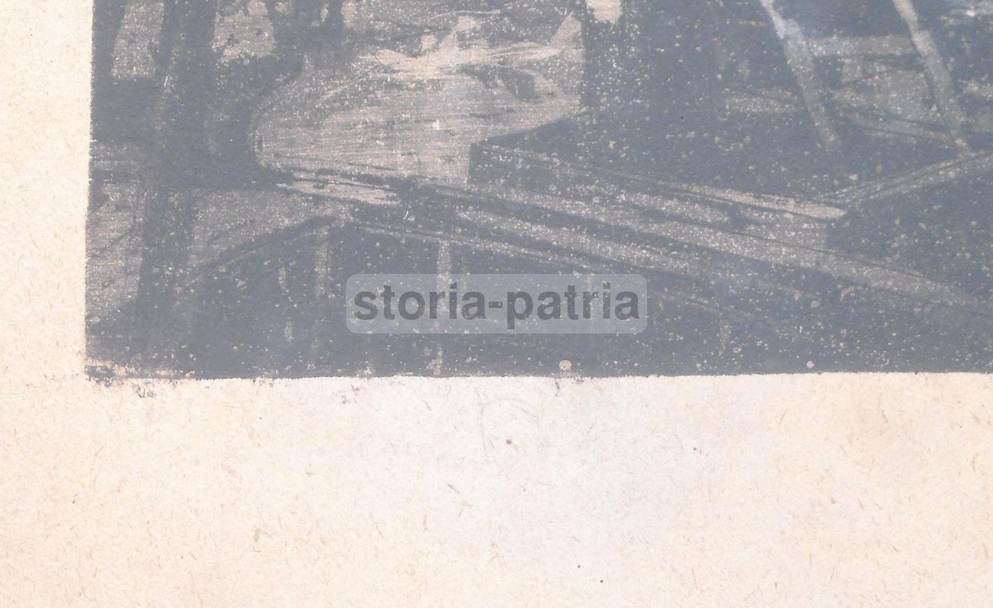 Incisione Antica Della Laguna Di Venezia Con La Basilica Della Salute, Anni '30