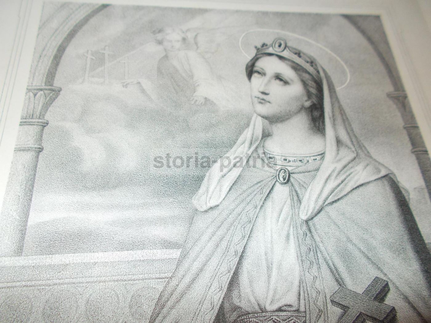 Litografia Antica Sant'Elena, A. Maurin, Lemercier, Fine '800