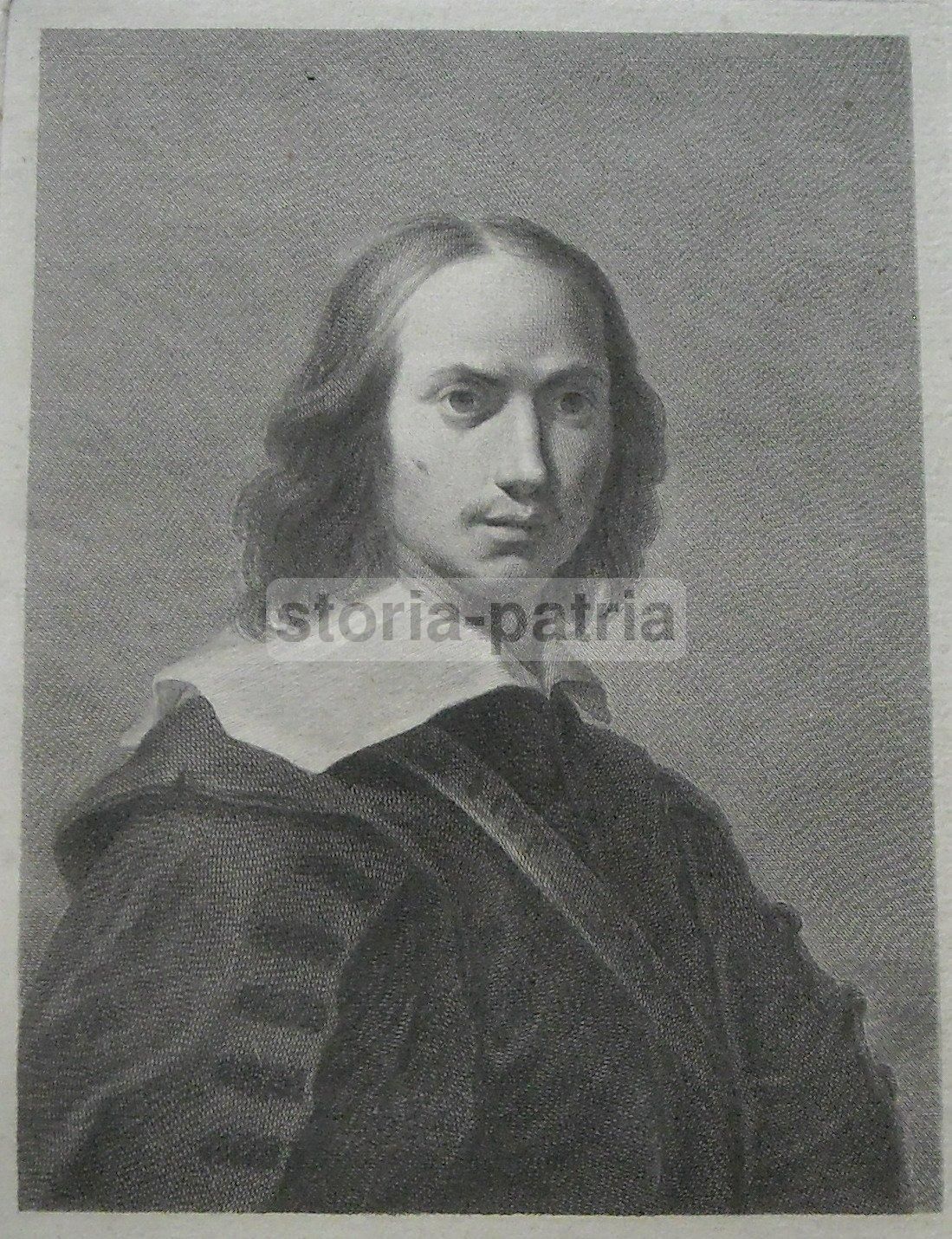 Ritratto Di Francesco Cairo, Incisione Di Ferdinando Gregorj Su Disegno Di G.D. Campiglia