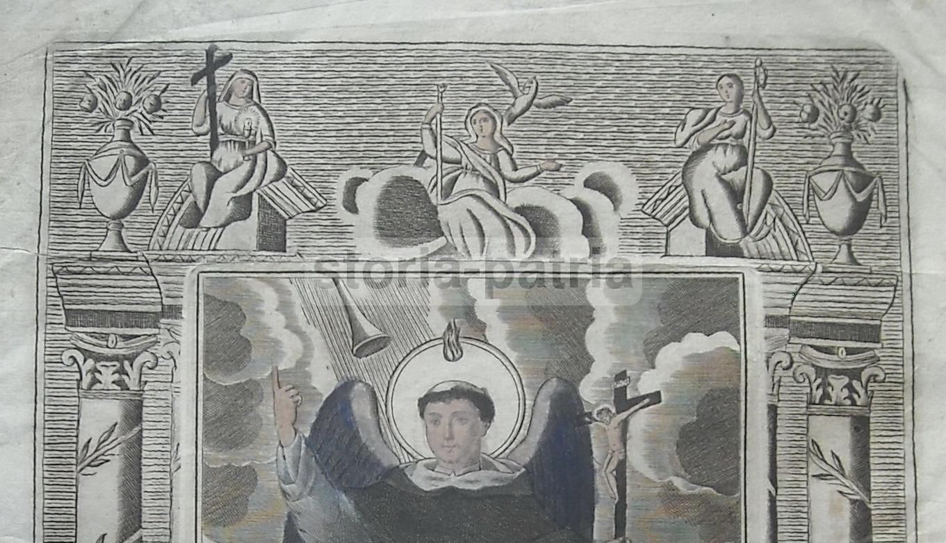San Vincenzo Ferreri: Acquaforte Di A. Cappelli, Pagani, XIX Secolo