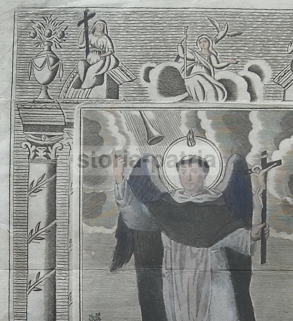San Vincenzo Ferreri: Acquaforte Di A. Cappelli, Pagani, XIX Secolo
