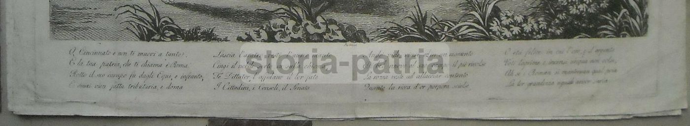 Incisione Antica Di Cincinnato, Filippo Pistrucci, 1820 Circa