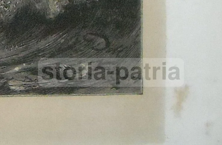 Antique Print, Coral Fishing, Naples 1874, Stormy Sea