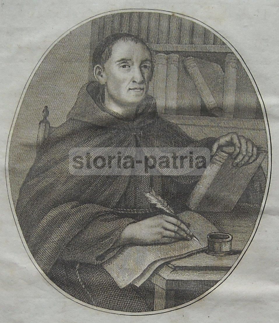 Ritratto Del Padre Samuele Isabelli Da Montecalvo, Stampa Antica Napoletana