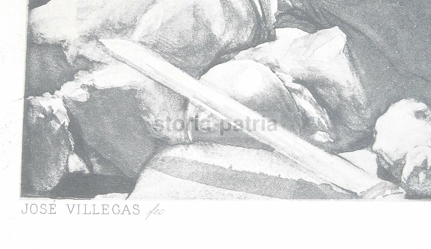 Allegoria Della Morte: José Villegas, Stampa Antica, 1899