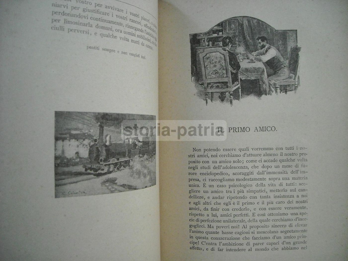 Gli Amici, Edmondo De Amicis, 1889, Illustrato, Treves