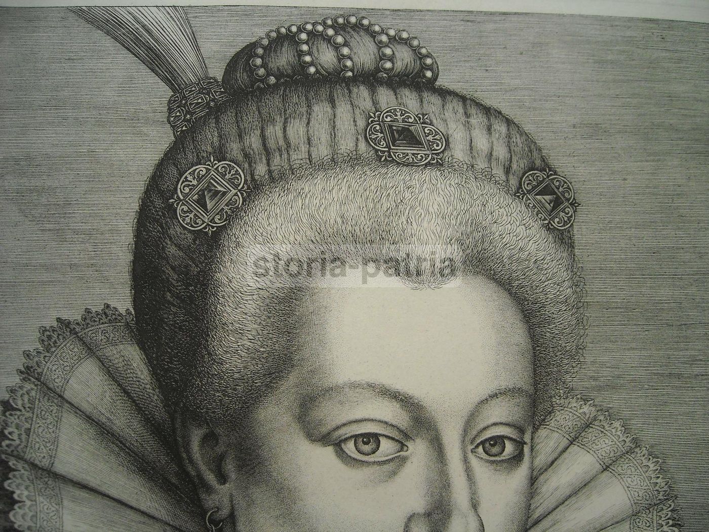Ritratto Della Marchesa Di Verneuil, Incisione Antica (Wierix)