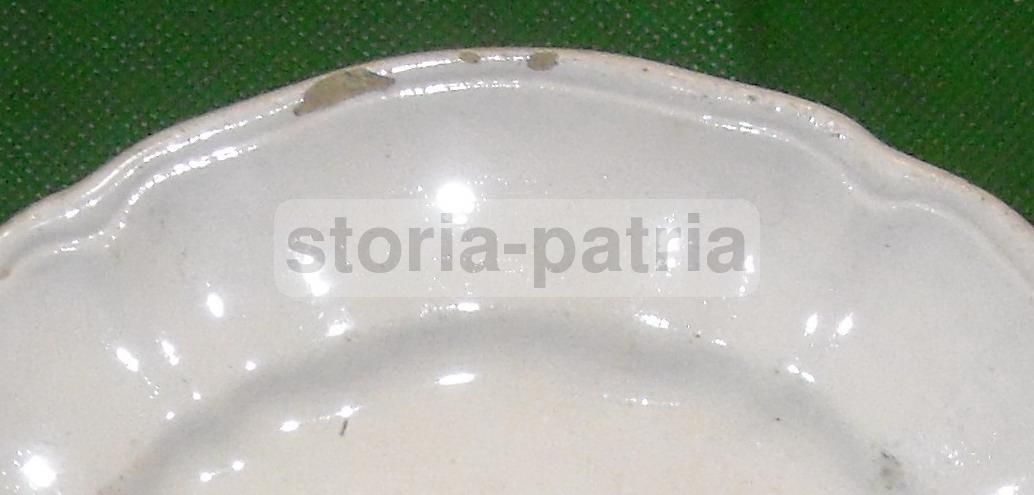 Piatto In Ceramica Richard Milano Con Stemma Gentilizio Araldico, XIX Secolo