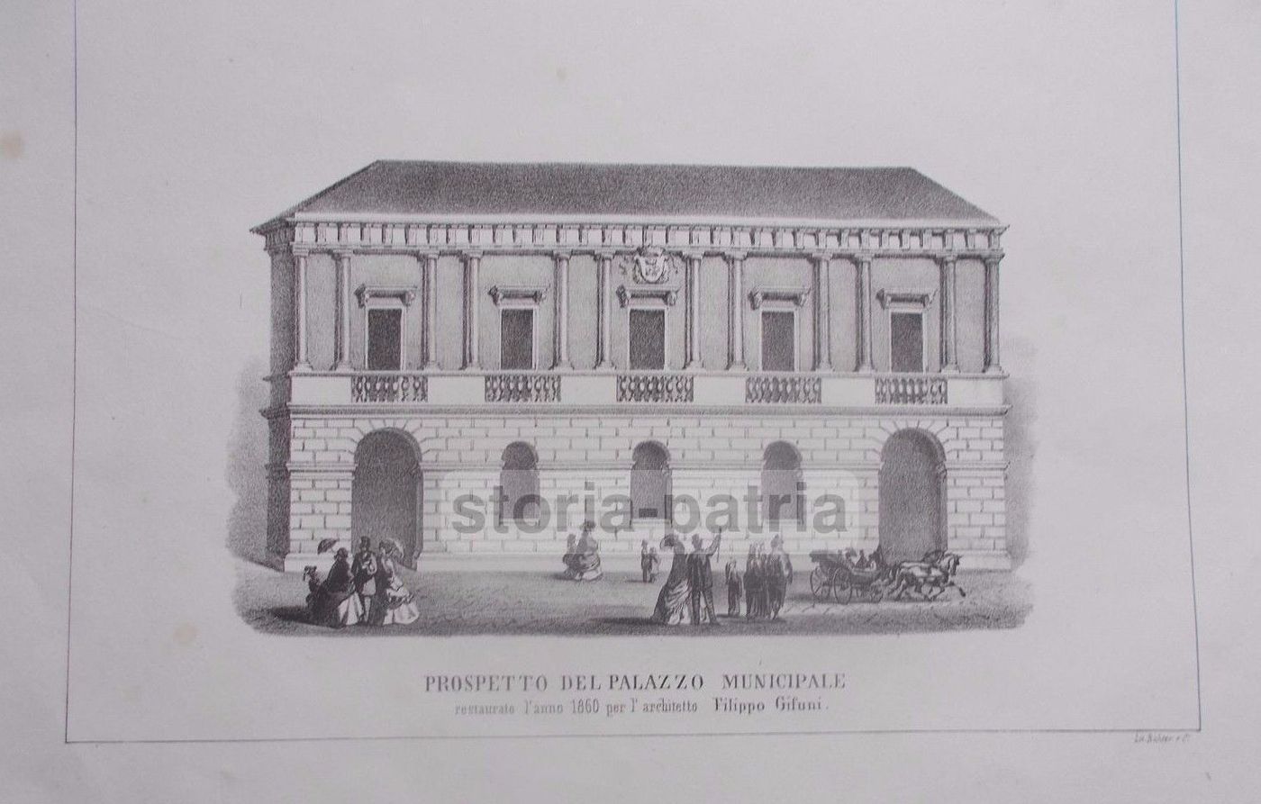 Prospetto Del Palazzo Comunale Di Lucera, 1860, Architetto Filippo Gifuni