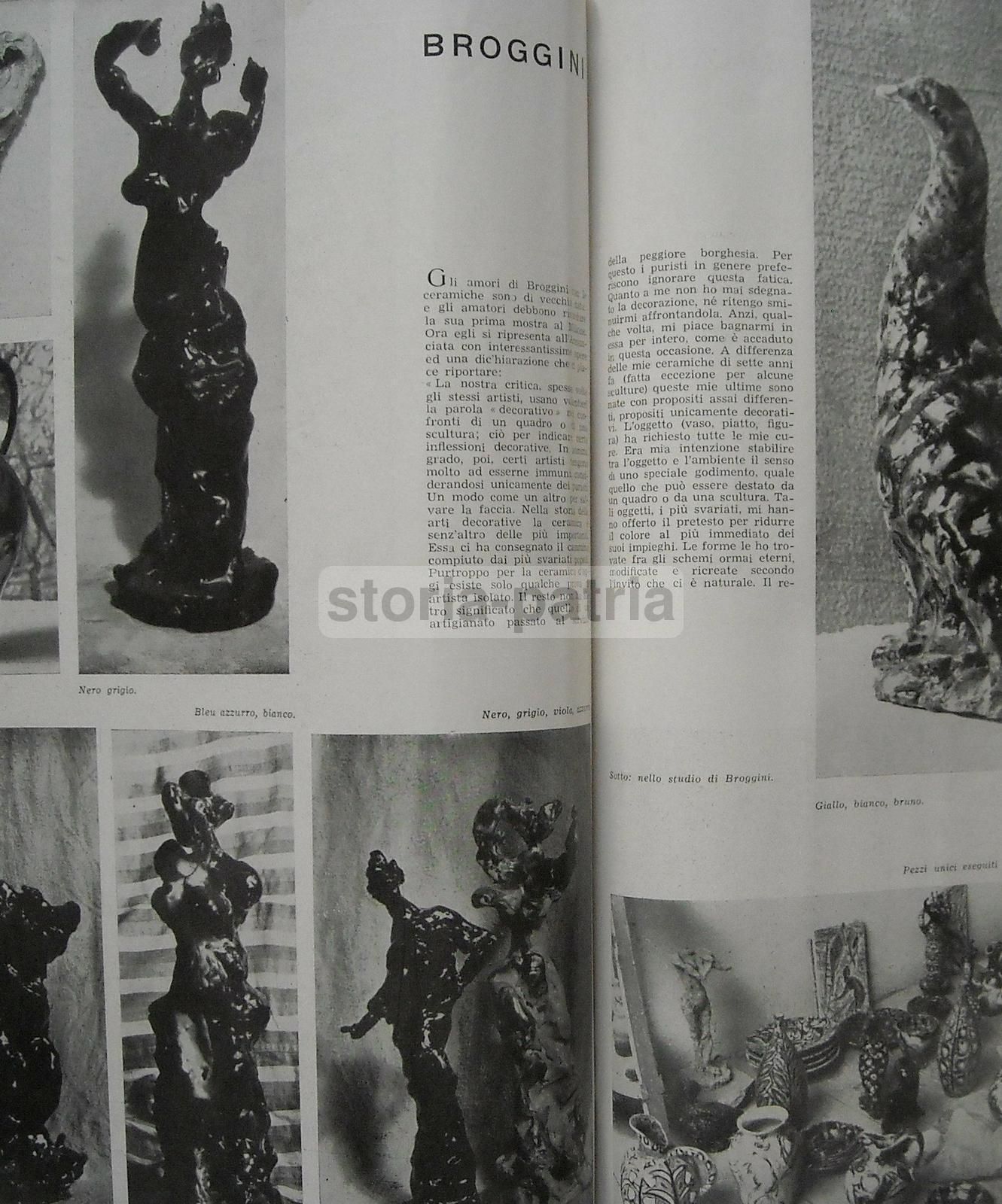 Rivista Lo Stile N. 1 1947 Giò Ponti Design Architettura Milano