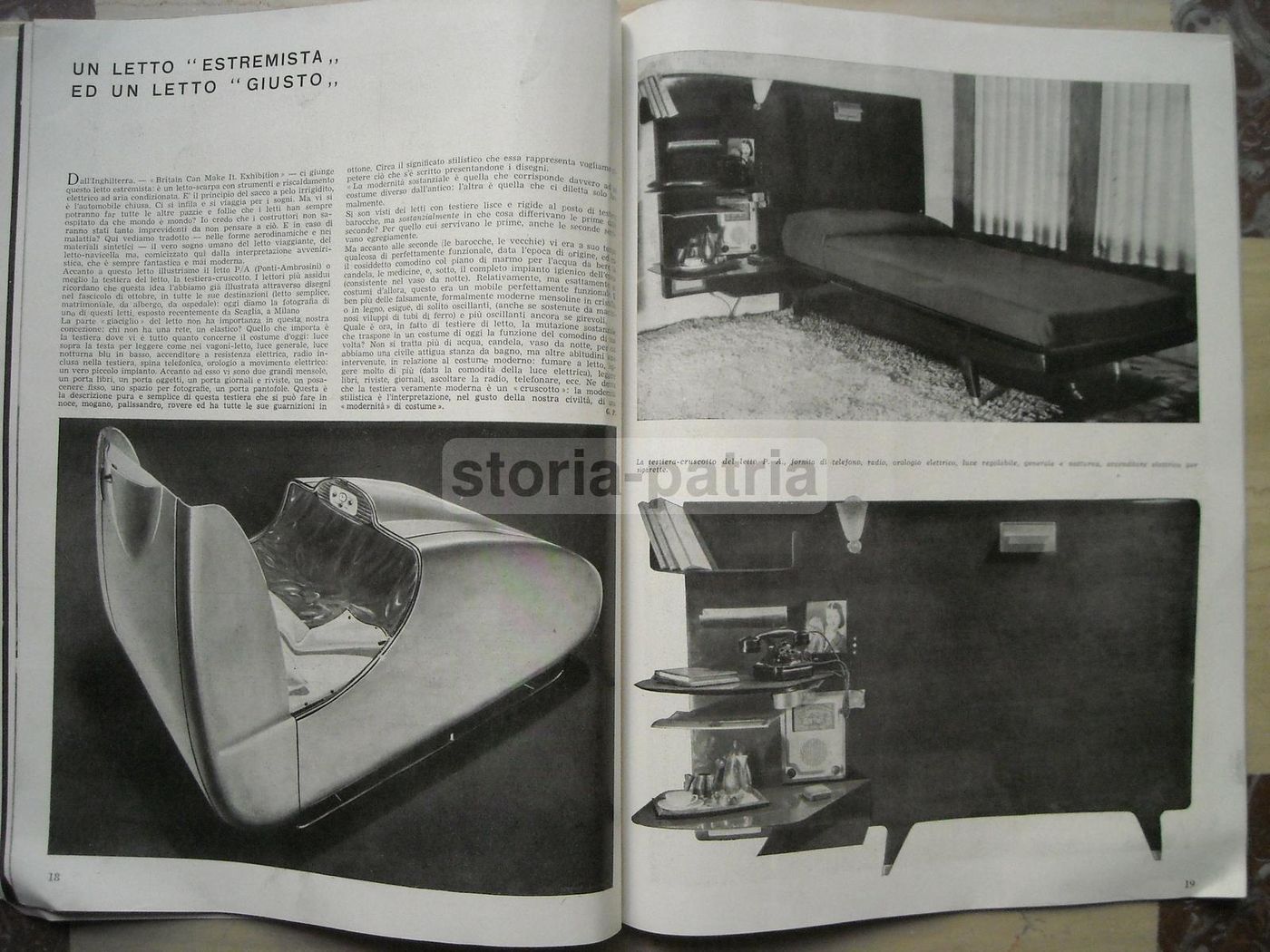 Rivista Lo Stile N. 1 1947 Giò Ponti Design Architettura Milano