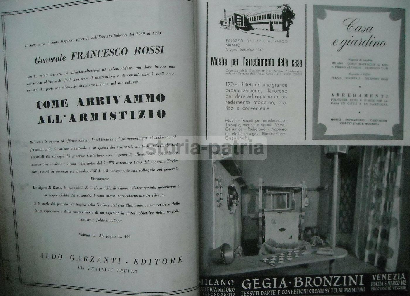 Rivista Stile, Luglio 1946. Architettura, Design E Arte Diretta Da Giò Ponti