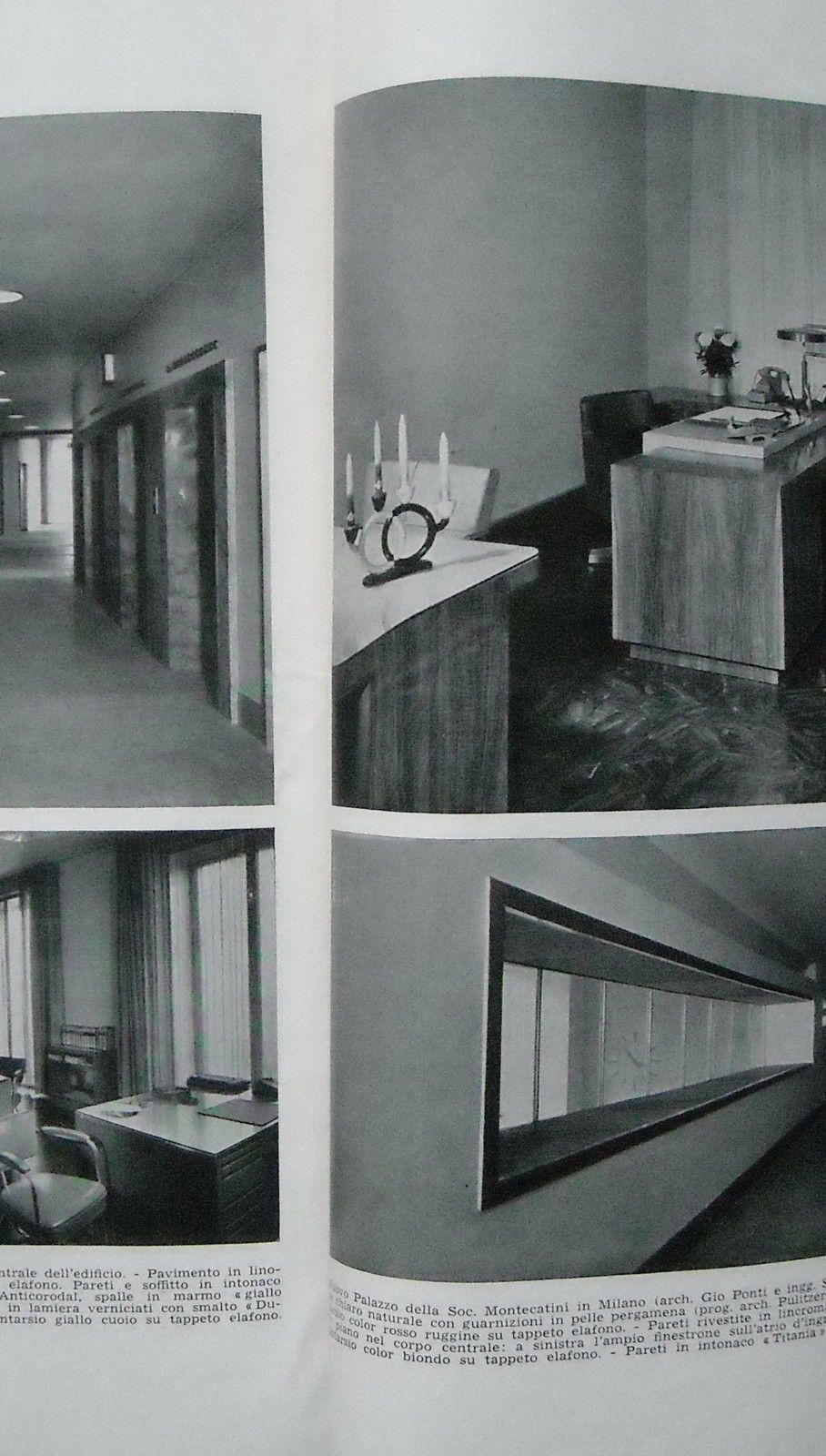Sede Montecatini Milano 1939, Giò Ponti, Soncini, Fornaroli   Estratto Edilizia Moderna
