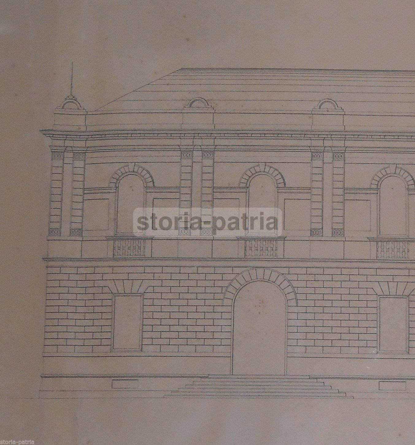 Progetto Architettonico Antico Per Edificio Scolastico Ad Andria