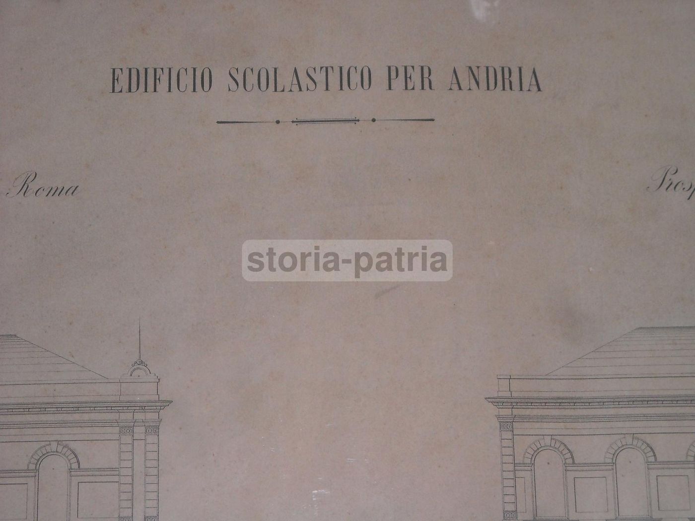 Progetto Architettonico Antico Per Edificio Scolastico Ad Andria