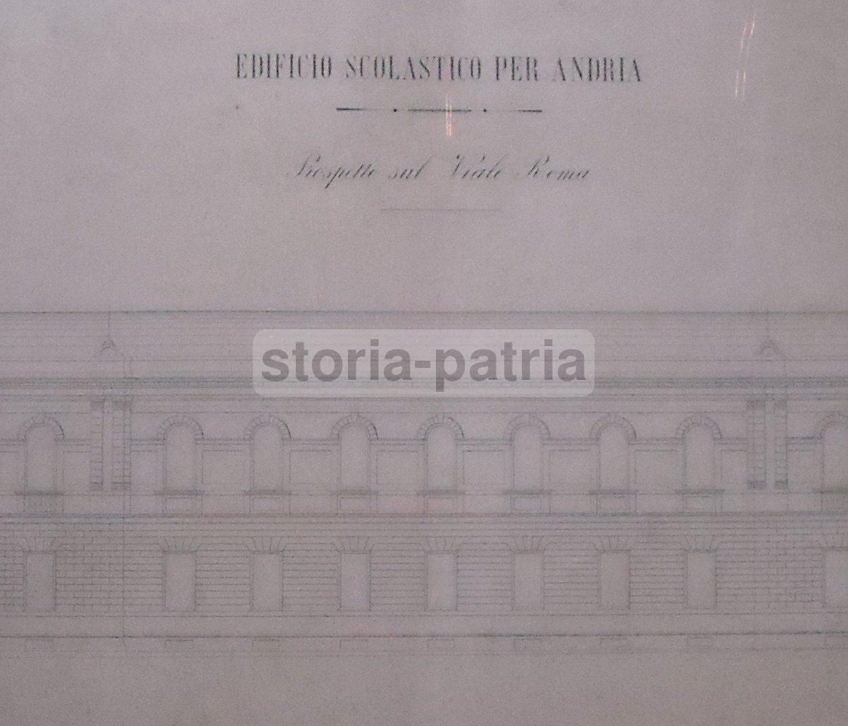 Progetto Architettonico Antico Per Edificio Scolastico Ad Andria