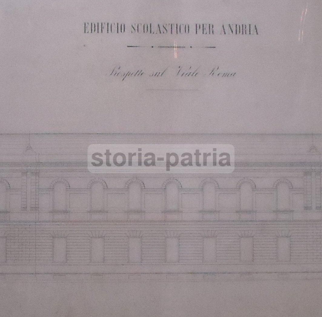 Progetto Architettonico Antico Per Edificio Scolastico Ad Andria