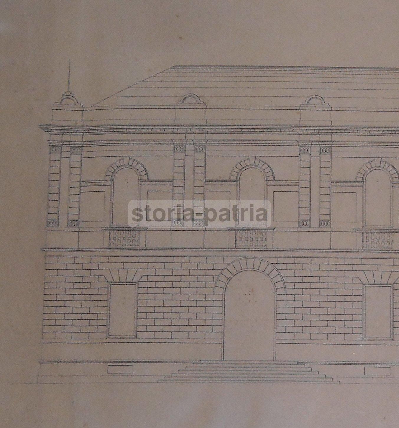 Progetto Architettonico Antico Per Edificio Scolastico Ad Andria