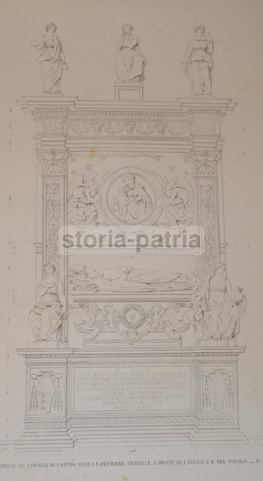 Monumento Al Cardinale Giovanni Di Castro, Chiesa Di Santa Maria Del Popolo, Roma