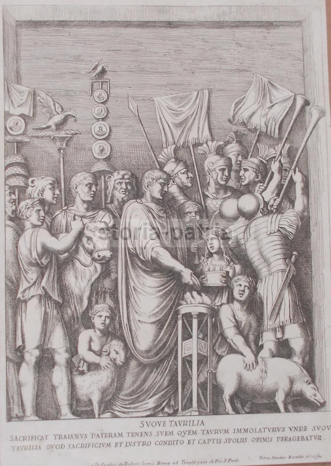 Incisione Antica Di Pietro Santi Bartoli, Arco Di Costantino, 1690 Circa