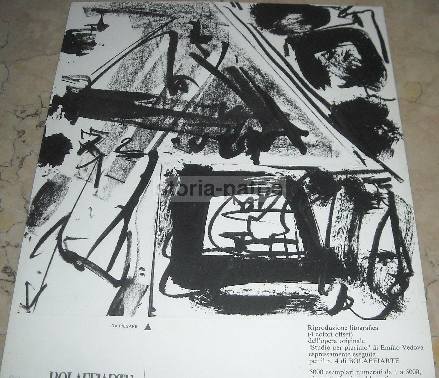 Emilio Vedova, Studio Per Plurimo. Grafica Bolaffi Arte Autografata