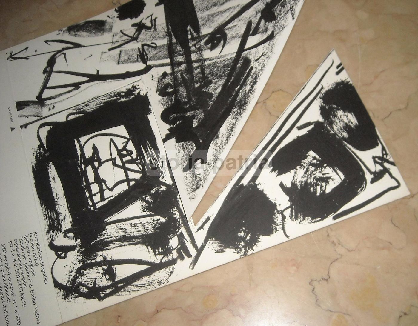Emilio Vedova, Studio Per Plurimo. Grafica Bolaffi Arte Autografata